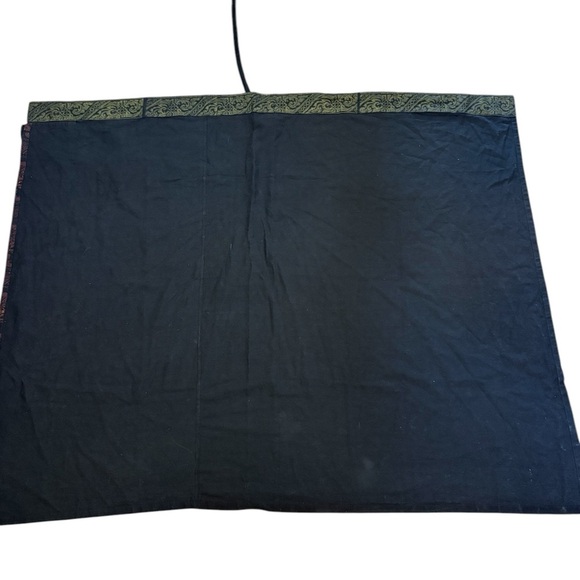 Vintage Black and Red Pencil Maxi Wrap Skirt - Picture 11 of 13